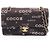 Borsa a tracolla Chanel Matelassé Double Flap Nero Bianco
