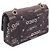 Borsa a tracolla Chanel Matelassé Double Flap Nero Bianco - vista 2