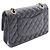Borsa a tracolla Chanel Matelassé Double Flap Nero - vista 2