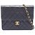 Chanel Matelassé Single Flap Schultertasche Schwarz