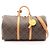 Borsa Louis Vuitton Monogram Keepall Bandoulière 50 Marrone