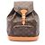Zaino Louis Vuitton Montsouris MM Monogram Marrone Monogramma