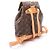 Zaino Louis Vuitton Montsouris MM Monogram Marrone Monogramma - vista 2