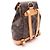 Zaino Louis Vuitton Montsouris MM Marrone Monogramma - vista 2