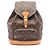 Zaino Louis Vuitton Montsouris MM Marrone Monogramma