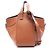 Loewe Hammock Small 2-Way Lederhandtasche Braun