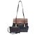 Loewe Schultertasche aus Leder Braun Schwarz