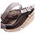 Borsa a tracolla Fendi Zucchino Marrone Beige - vista 3