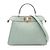 Borsa Fendi Peekaboo I.U. Small Selleria Verde