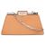 Bolsa de Ombro Fendi Peekaboo Cut Medium Marrom