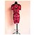 Alexander McQueen Sarah Burton Kleid Blumenprint Cut-Out Schwarz Weiß Rot - Ansicht 2