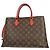 Louis Vuitton Flower Tote Monogram Canvas with Leather Marrone - vista 2