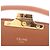 Céline Borsa a spalla Celine Teen Triomphe Marrone Bianco Beige - vista 5