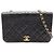 Timeless Borsa a tracolla Chanel Matelassé con patta completa Nero