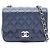 Borsa a tracolla Chanel Mini Matelassé in Navy Blu navy