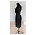 Prada Schwarzes Wollkleid Tailored Architectural - Ansicht 4