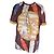 Medusa Versace Tribute Collection Camiseta estampado Native American Castaño Blanco Azul Multicolor Naranja