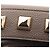 Borsa a tracolla Salvatore Ferragamo Gancini con borchie Beige - vista 9