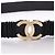 Bretelle Chanel A22C Coco Mark Chain Nero - vista 2