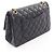 Borsa a tracolla Chanel 2.55 Matelassé Double Flap Nero - vista 2