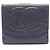 Portafoglio bi-fold Chanel Coco Mark in nero