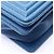 Borsa a tracolla Chanel Boy Chevron V-stitch Blu - vista 8