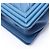 Borsa a tracolla Chanel Boy Chevron V-stitch Blu - vista 9