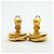 Orecchini a clip Chanel Blue and Gold D'oro - vista 10