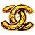 Chanel vergoldete Brosche Golden