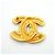Chanel vergoldete Brosche Golden - Ansicht 5