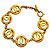 Pulsera de dijes Chanel chapada en oro Dorado