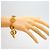 Pulsera de dijes Chanel chapada en oro Dorado - vista 7