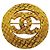 Chanel vergoldete Brosche Golden
