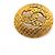 Chanel vergoldete Brosche Golden - Ansicht 2