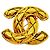 Chanel Gold Plated Coco Mark Brosche Golden