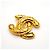 Chanel Gold Plated Coco Mark Brosche Golden - Ansicht 2