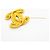 Chanel Gold Plated Coco Mark Brosche Golden - Ansicht 6