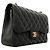 Borsa a tracolla Chanel in vitello grana nera Nero - vista 2