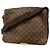 Louis Vuitton Monogram Abbesses Schultertasche Braun