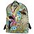 Zaino Gucci GG Supreme con ricamo a uccello Multicolore Beige