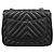Borsa a tracolla Chanel in pelle d'agnello nera Nero - vista 11