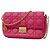 Borsa a tracolla Christian Dior Cannage Rosa