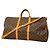 Louis Vuitton Monogram Keepall Bandoulière 60 Boston Bag Marrone