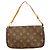 Louis Vuitton Monogram Pochette Accessoires Pouch Castaño
