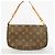 Louis Vuitton Monogram Pochette Accessoires Pouch Castaño - vista 9