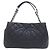 Borsa a tracolla Chanel 66872 in pelle di vitello grana naturale nera Nero