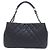 Borsa a tracolla Chanel 66872 in pelle di vitello grana naturale nera Nero - vista 2