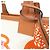 Hermès Borsa Hermes FANRAISIE D'ETRIERS Steeple Rosso Beige Crudo - vista 4