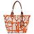 Hermès Bolsa Hermes CLIC CLAC PANOPLIE EQUESTRE Steeple Bege Laranja Cru