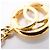 Bracciale con ciondoli placcato oro Chanel D'oro - vista 7